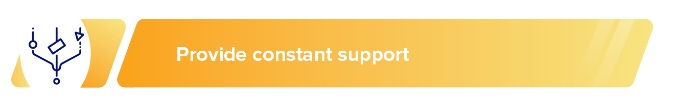 provide constant support banner