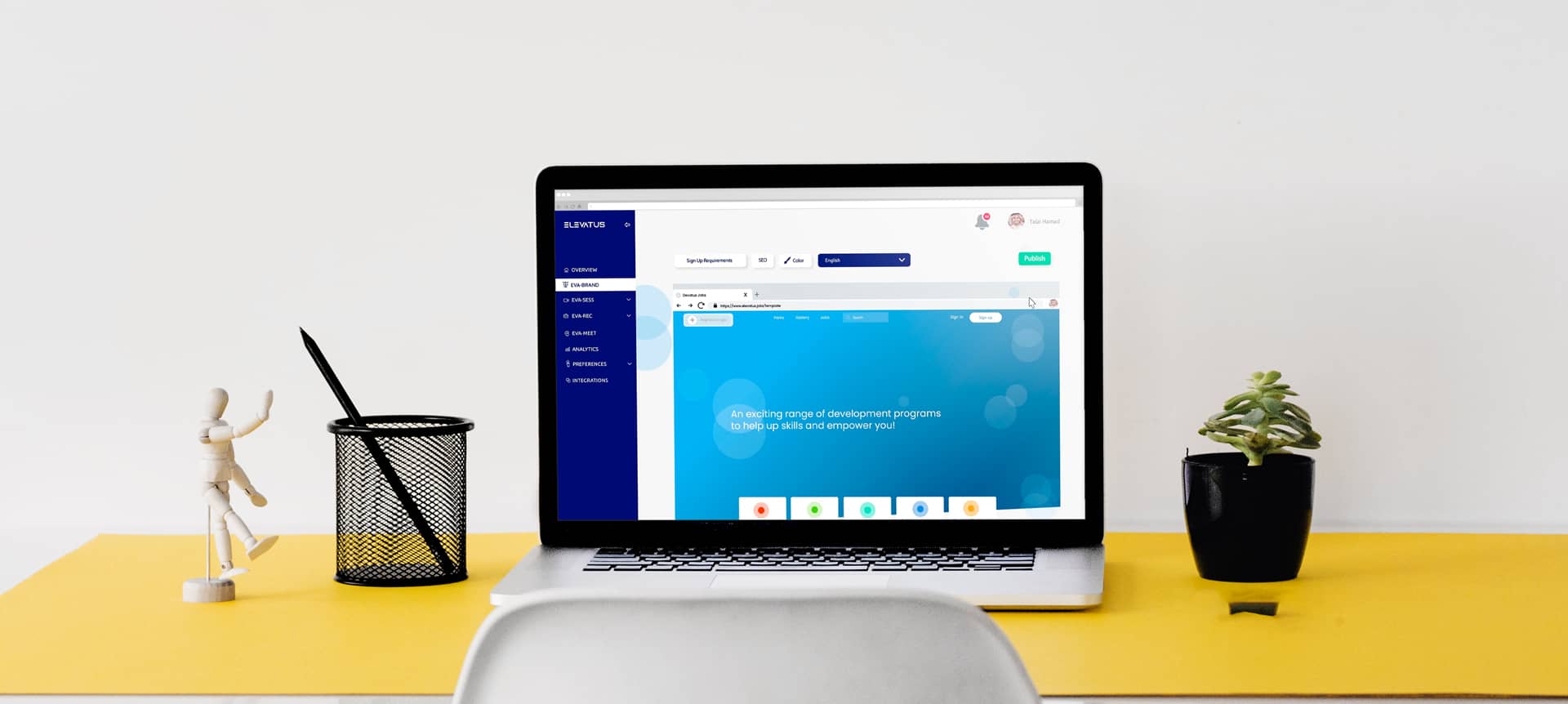 5 Great Ways AI is Transforming Remote Recruitment in 2021 | Elevatus A picture of EVA-REC's dashboard