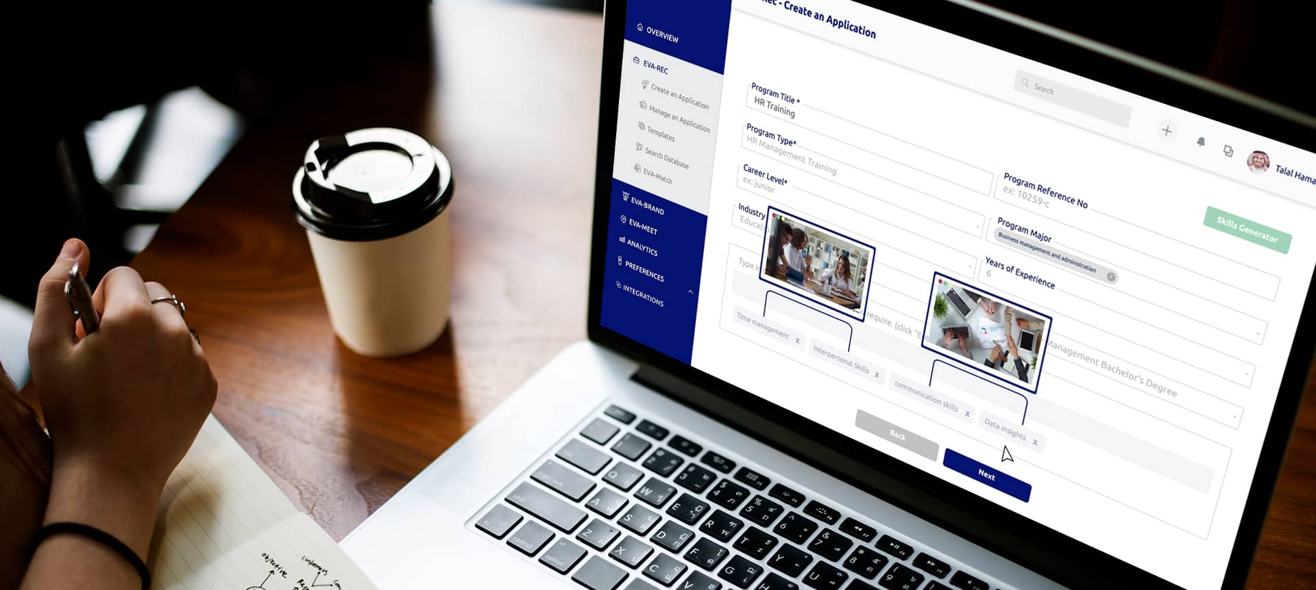 Remote Recruitment: 6 Proven Techniques to Ace It | Elevatus laptop showing hiring platform
