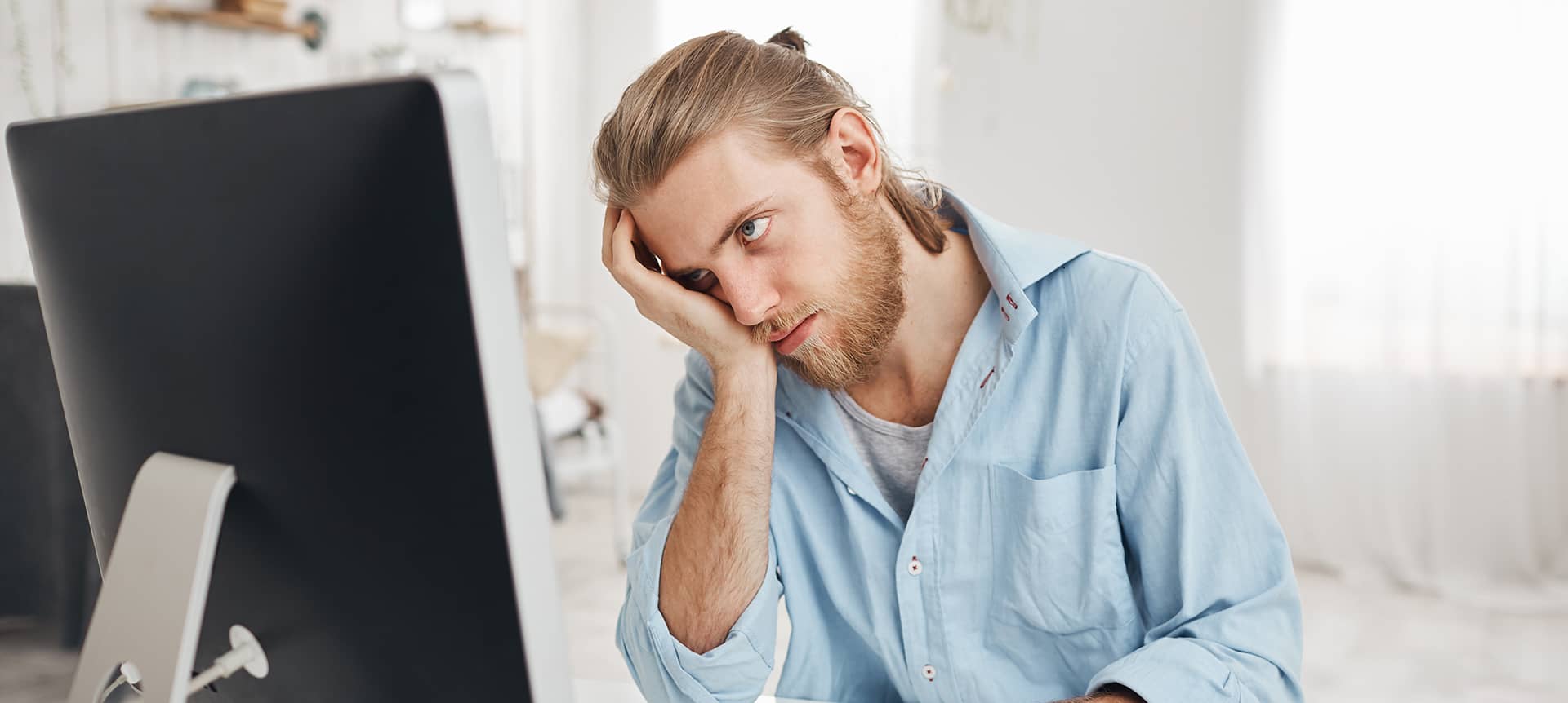 A recruiter using a hiring platform