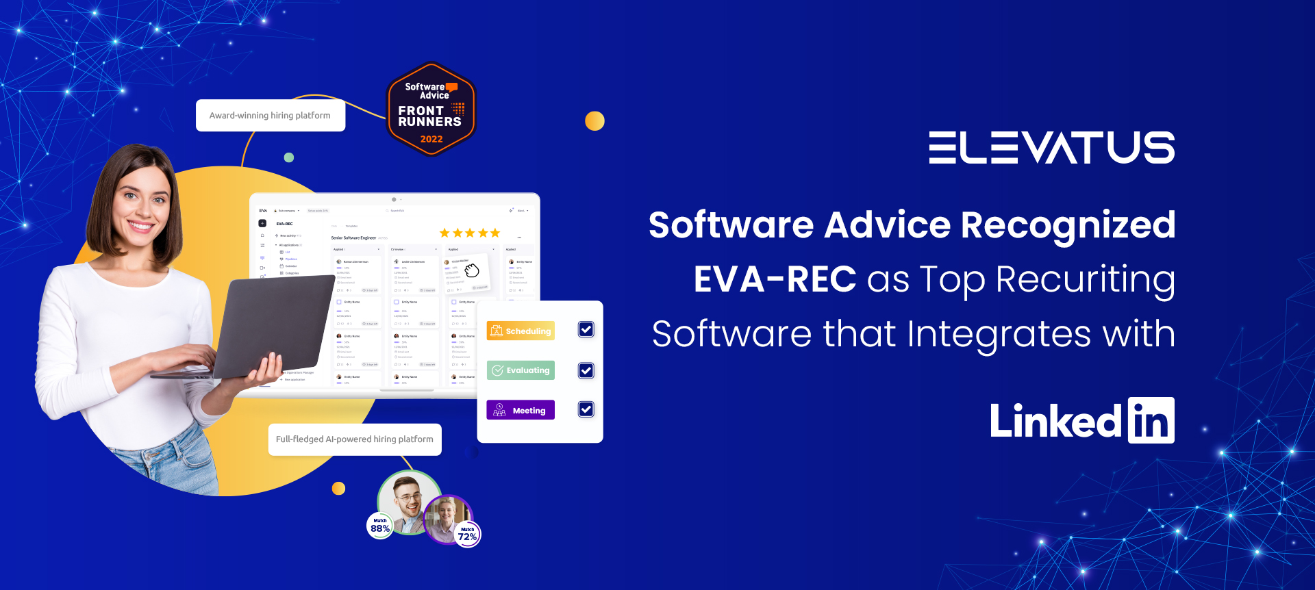 EVA-REC Recognized as Top Recruiting Software By Software Advice