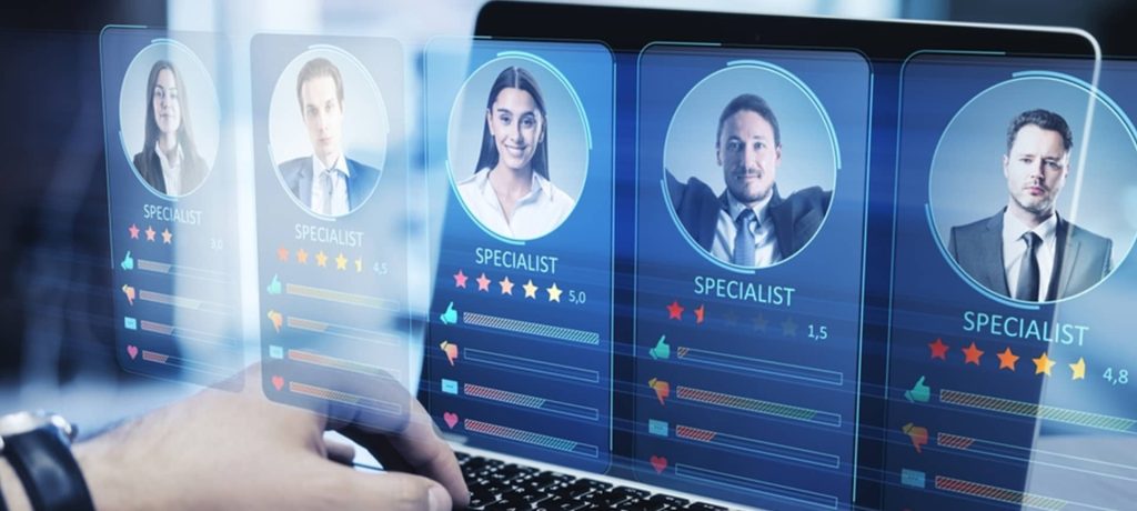 A recruiter automating assessments with EVA-SESS, a top-rated video interviewing software