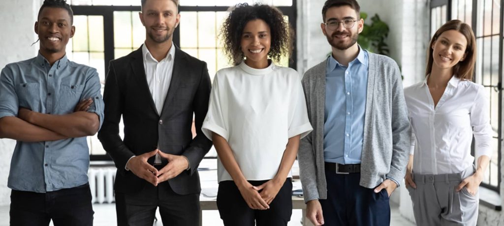 Recruiting team of five feeling valued after a round of video assessment interview