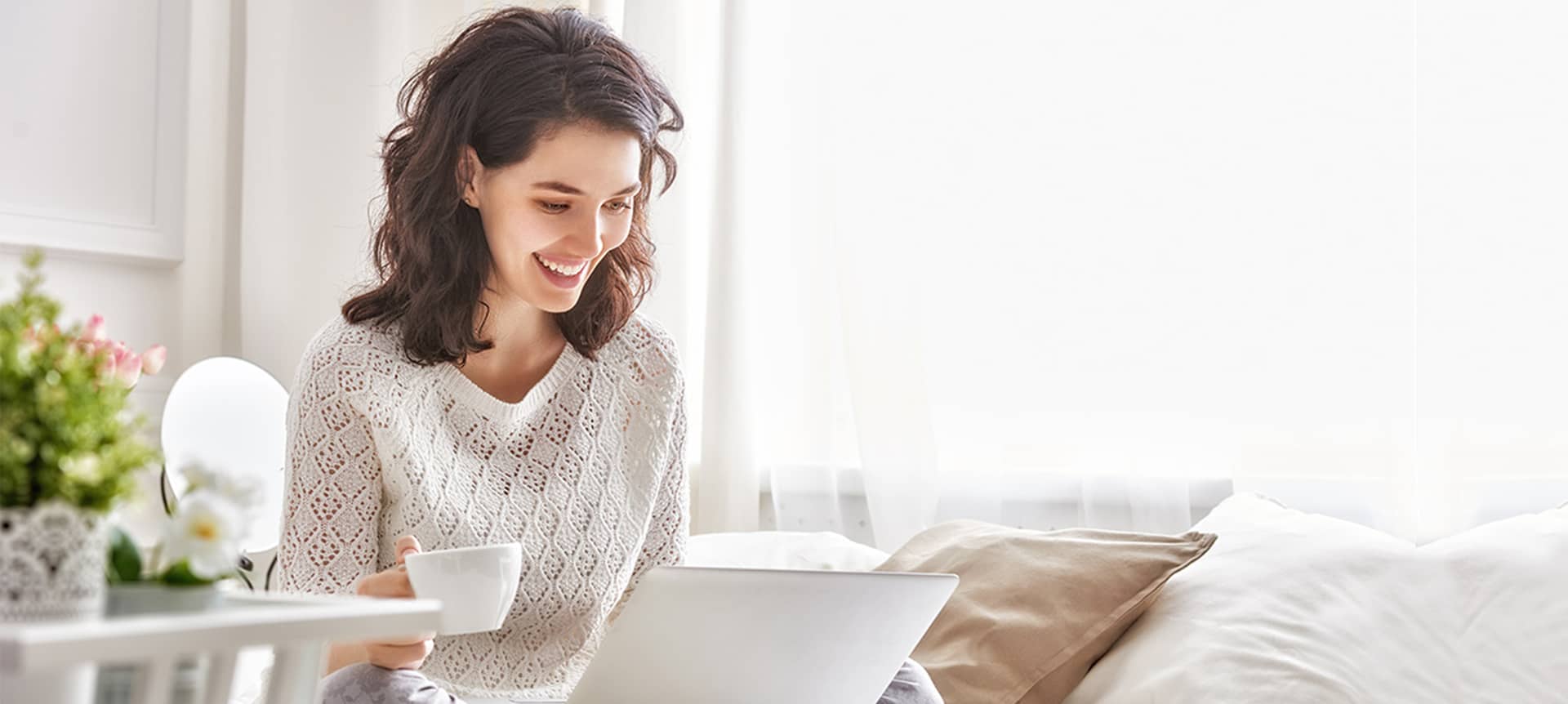 Smiling candidate satisfied with candidate experience