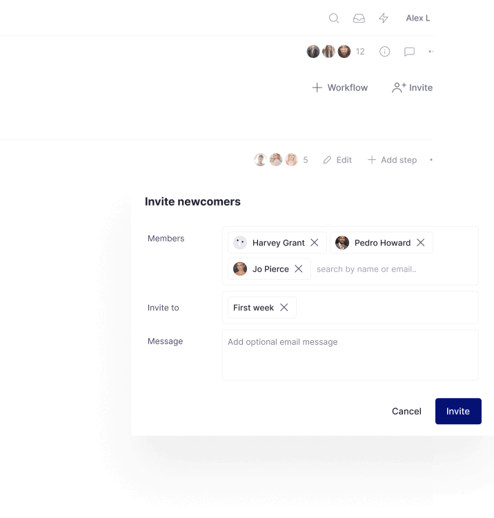 Easy Onboarding of a Group of New Hires