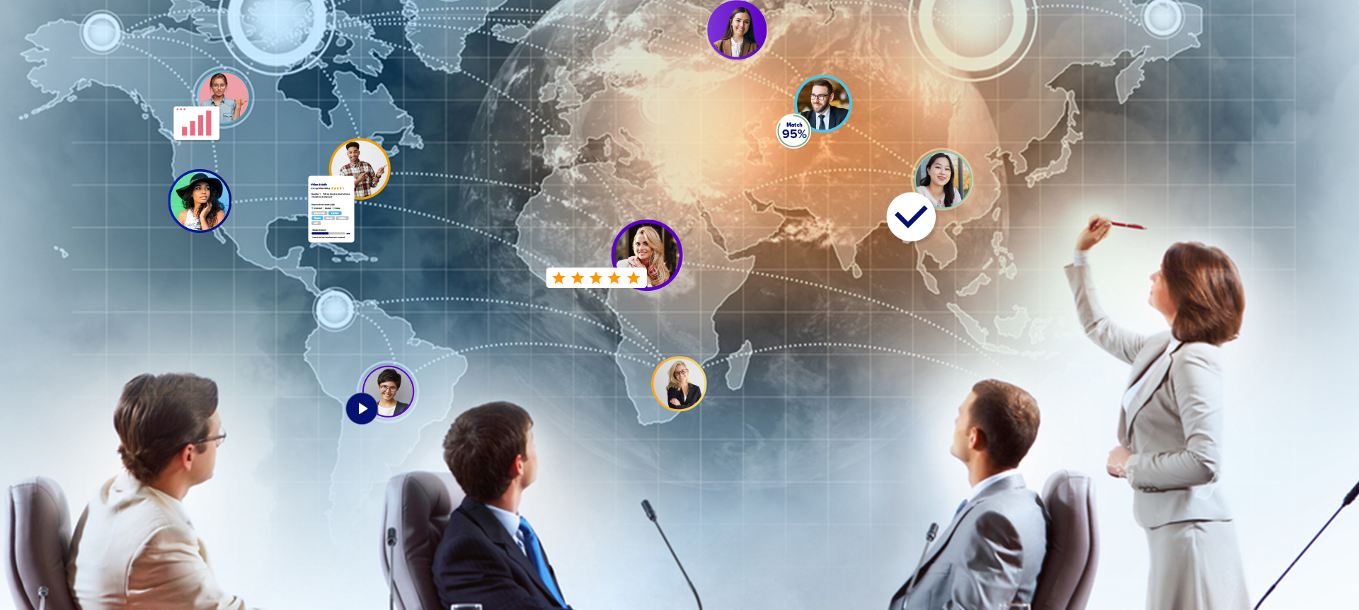 The Award-Winning Recruitment Software: How to Boost Productivity With EVA-REC | Elevatus Talent managers accessing candidate data from recruitment software