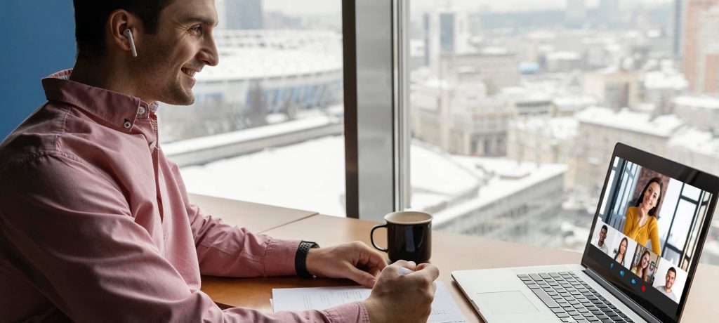 A candidate being asked HR interview questions 