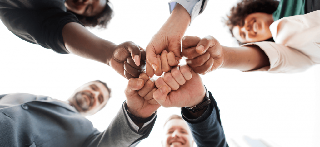 An image of a team celebrating success