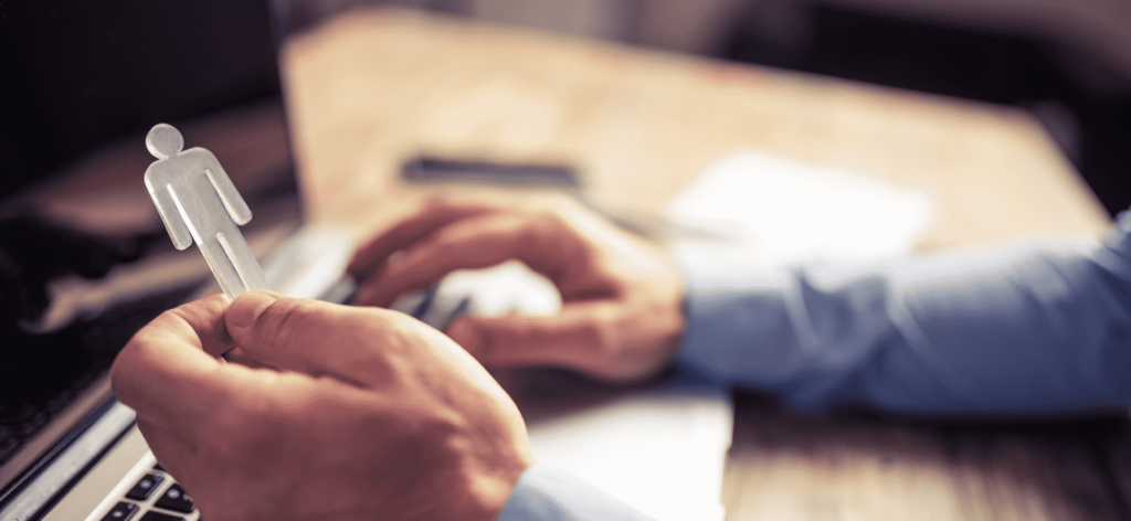 An image of a person trying to describe talent assessment 