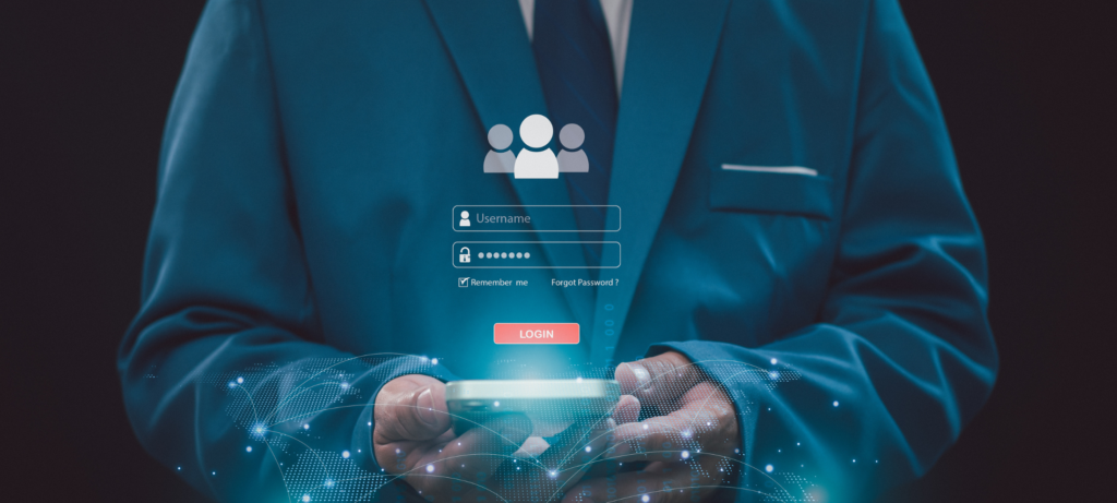 An HR manager logging into an ATS to conduct HR forecasting
