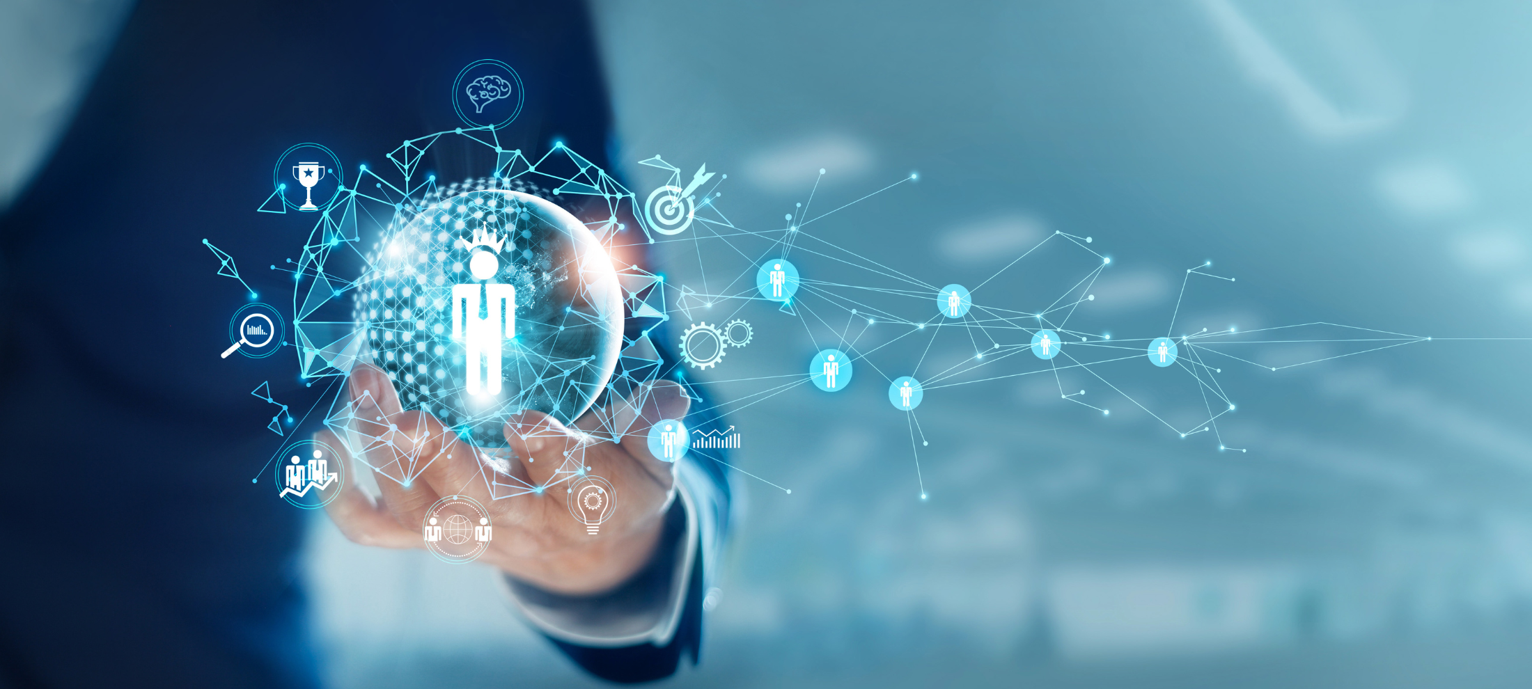 A recruiter using employee onboarding automation