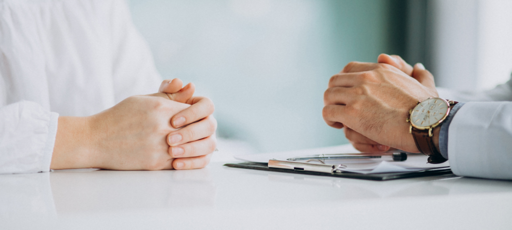 Two persons represent Gen Z job interview