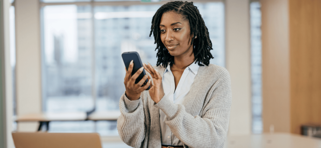 Recruiter reviewing profiles during the candidate screening process.