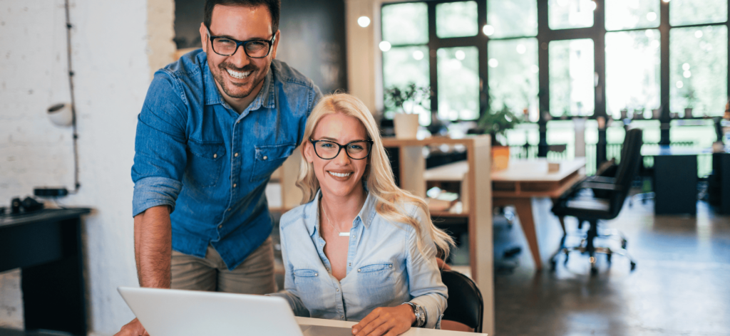 What is Automated Resume Screening? Learn How EVA-REC Parses CVs in Seconds | Elevatus An image of two hiring managers