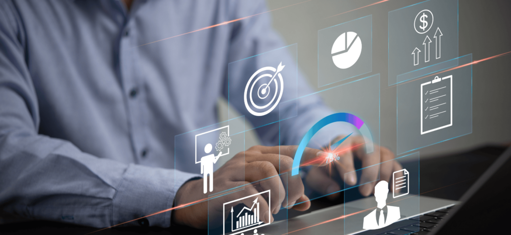 An image of an employee focusing on integration