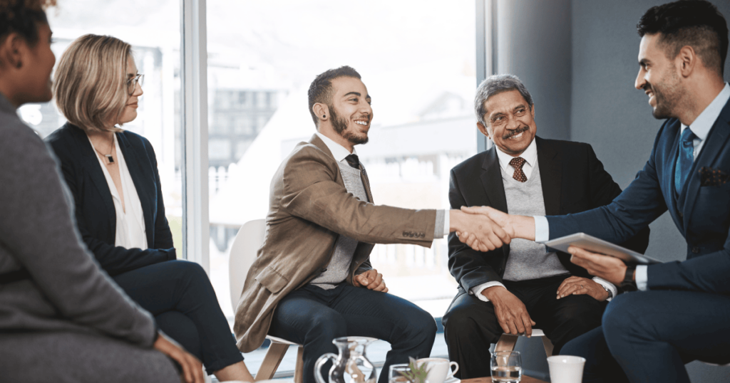 An image of a candidate hired online, symbolizing remote talent acquisition.

