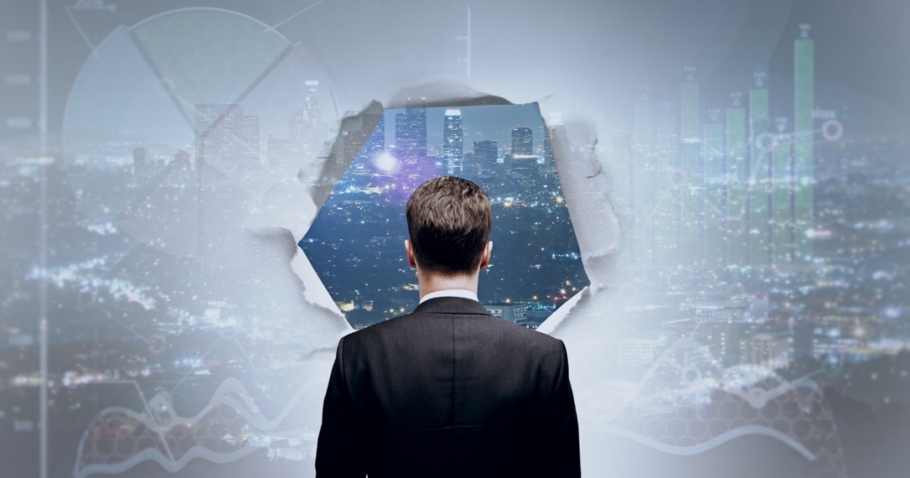 An image of a man in HR working tirelessly to align his recruitment efforts with vision 2030