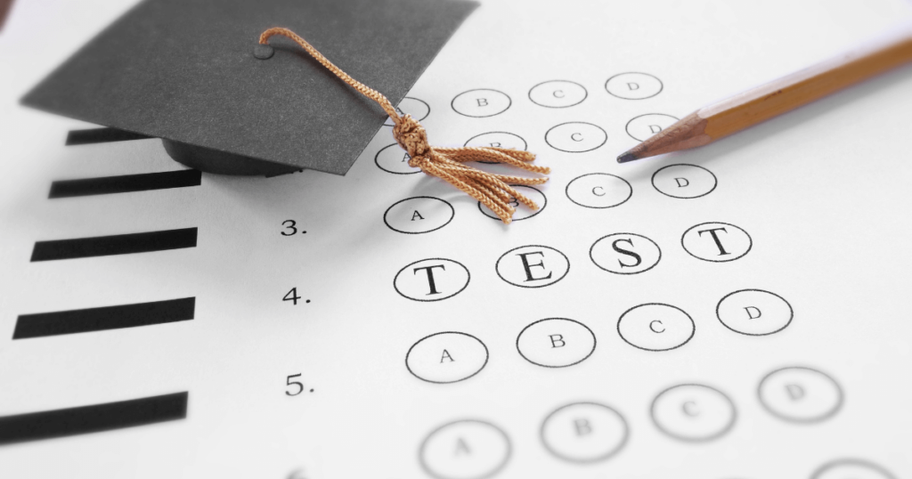 An image of a team leader using aptitude test results to identify high-potential employees.






