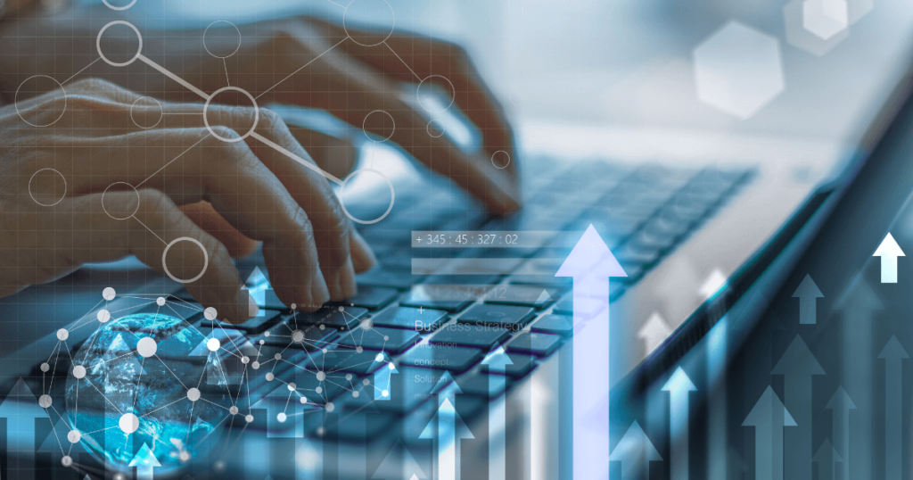 An image of a virtual interview setup powered by digital recruitment technology.

