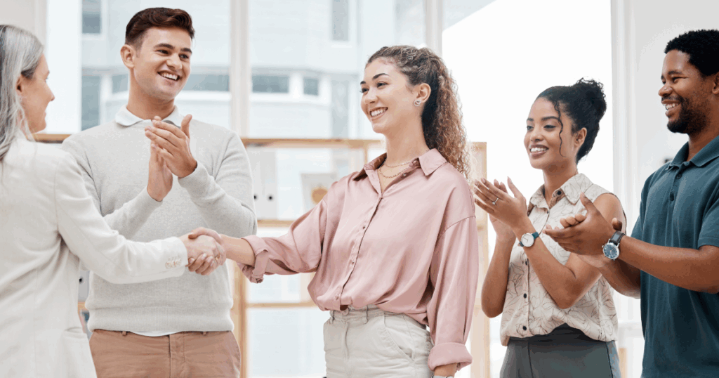 a new hire completing forms using employee onboarding software.