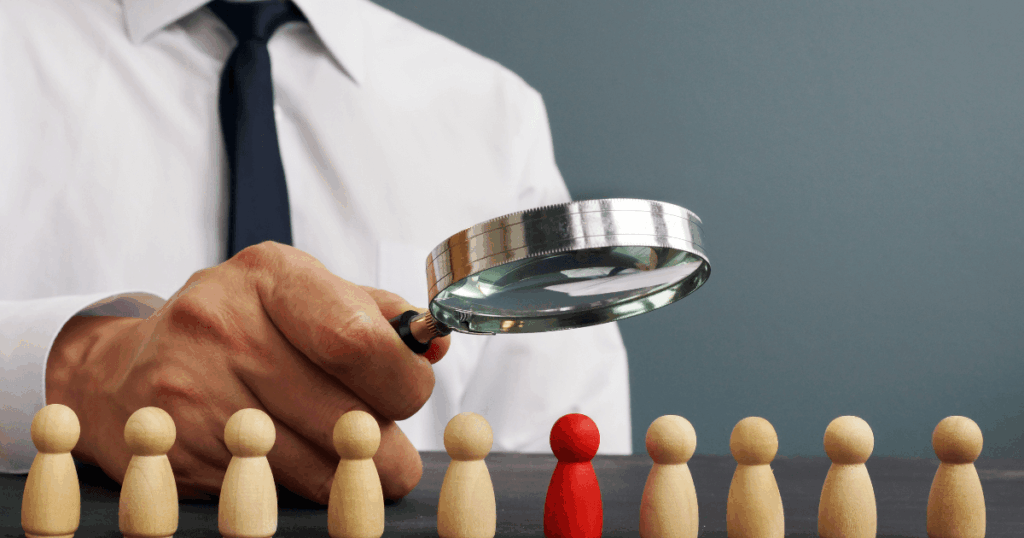 HR professional using a talent acquisition software in Oman