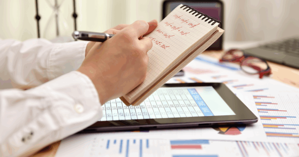 Unlocking Efficiency in Hiring: How Pre-Recorded Video Interviews Are Transforming Recruitment | Elevatus a recruiter evaluating a pre-recorded video interview on a tablet.