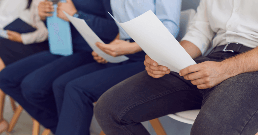 hiring managers collaborating during recruitment and selection process