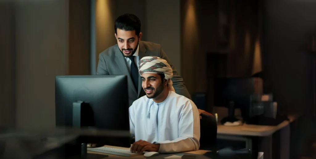 An image of a recruiter using video interview solutions for their hiring journey