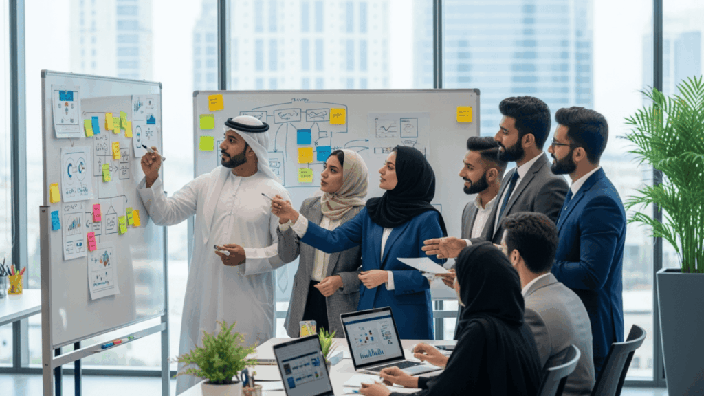 An image of a recruiter in Manama using the best ATS in Bahrain to manage job applications.