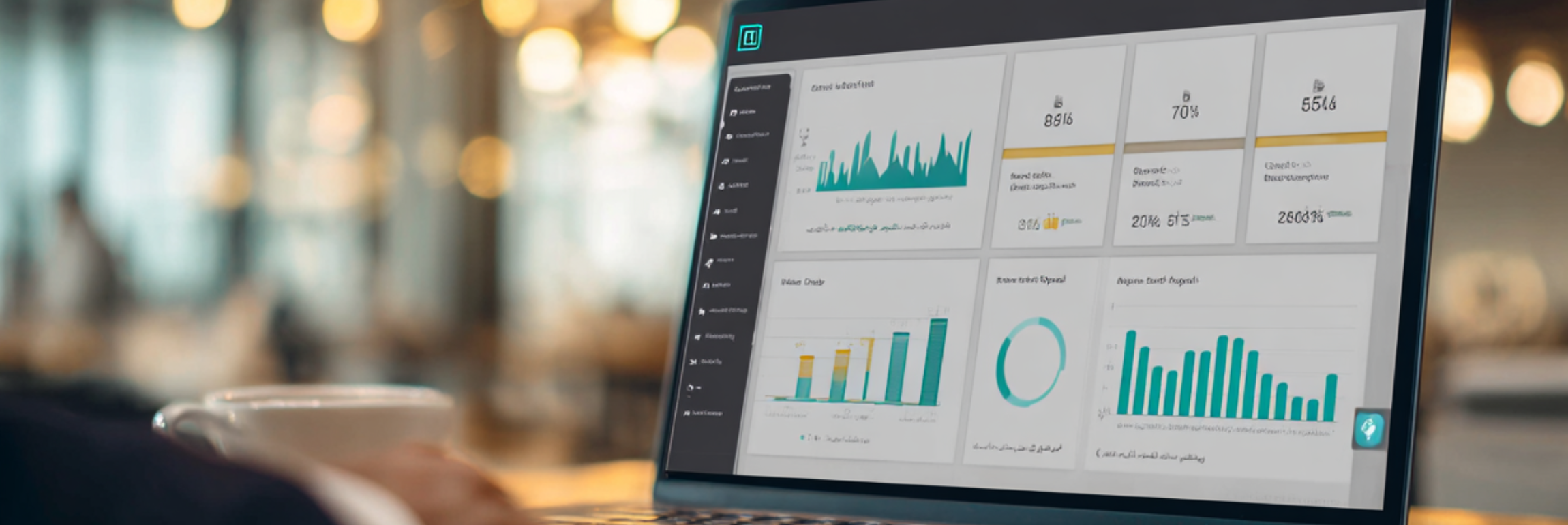 An image of a laptop showing strategic recruiting