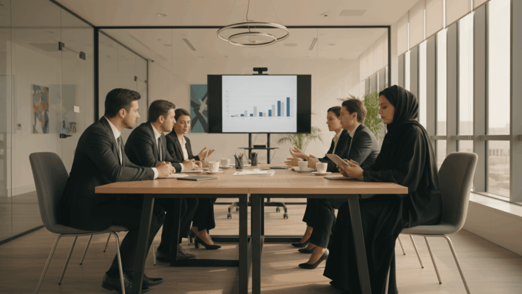 Silent Resignation Is Real — Here’s How Data-Driven HR Teams Spot It Before It’s Too Late | Elevatus HR professional in abaya observing signs of silent resignation in the workplace