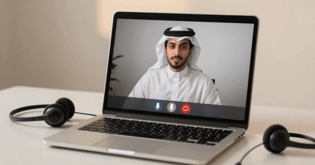 An image of a modern office workspace prepared for a no-show interview follow-up email