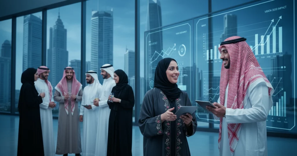 An image of a leadership team aligning on enterprise recruitment goals