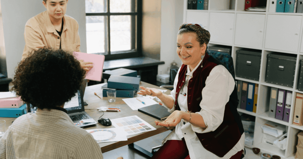 An image of a Gen Z candidate participating in a virtual interview using video assessment technology.