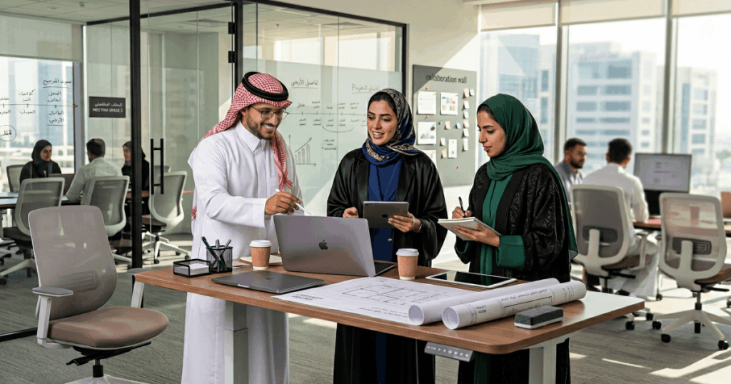 موظفون سعوديون يناقشون توجهات  التوظيف الحديثة ووكلاء الذكاء الاصطناعي