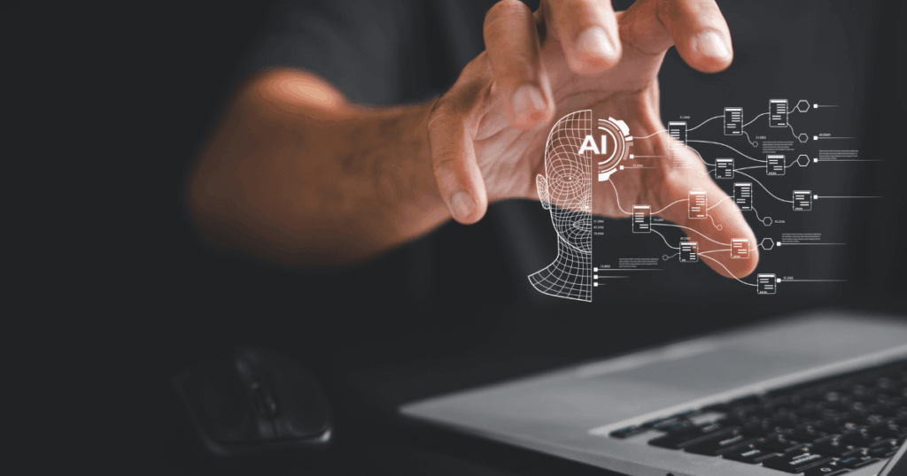 An image of types of AI agents showing deliberative agents planning multi-location hiring coordination
