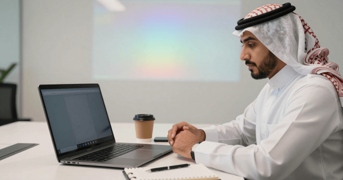 An image of a recruiter using ATS software
