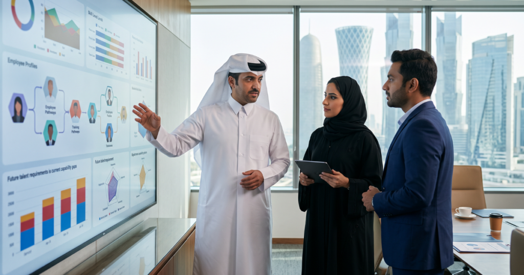 أهم ٧ من مؤشرات الأداء الوظيفي لا يجب أن تغفل عنها | Elevatus قانون العمل القطري ودور حلول إليفاتوس في تعزيز مؤشرات الأداء الوظيفي